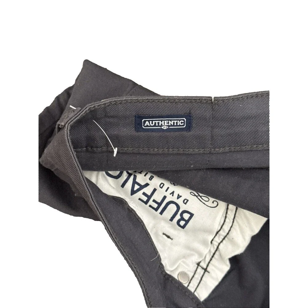 Buffalo David Bitton Straight Six Gray Jeans 34x30